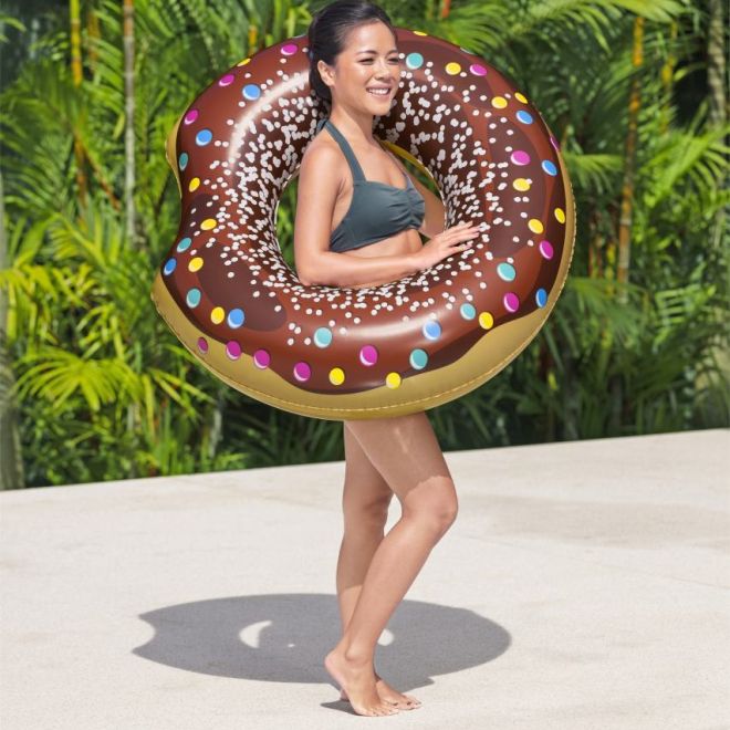 BESTWAY 107cm vinylový velký dětský plavecký kruh Donut