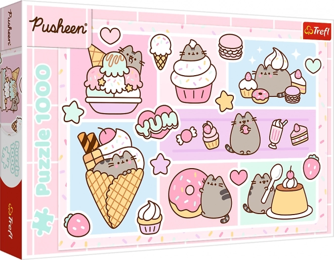 Puzzle Sladká Pusheen 1000 dílků