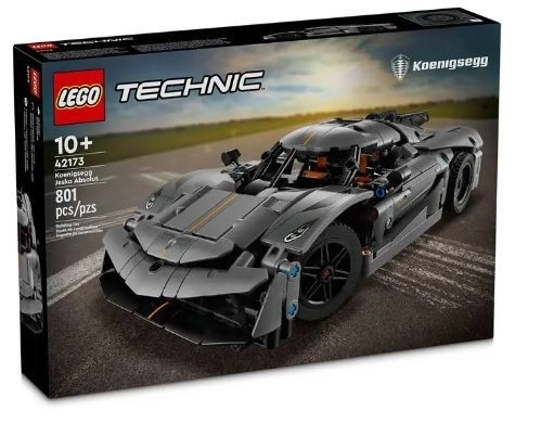 LEGO Technic 42173 Šedé hyperauto Koenigsegg Jesko Absolut