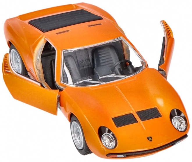 Kovový model Lamborghini Miura P400 SV z roku 1971