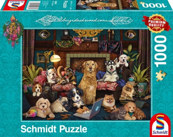 Schmidt puzzle pozoruhodný večer v salónku