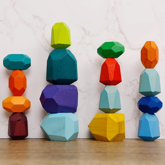 Montessori dřevěné balanční kameny