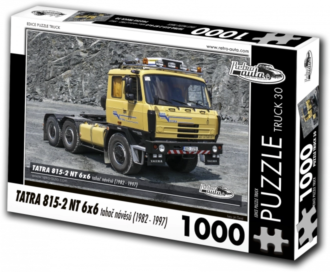 RETRO-AUTA Puzzle TRUCK č.30 Tatra 815-2 NT 6x6 tahač návěsů (1982-1997) 1000 dílků