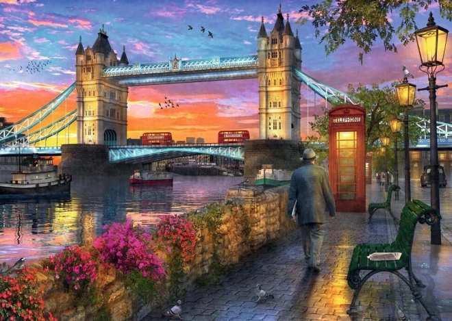 Puzzle 1000 prvků Západ slunce nad Tower Bridge