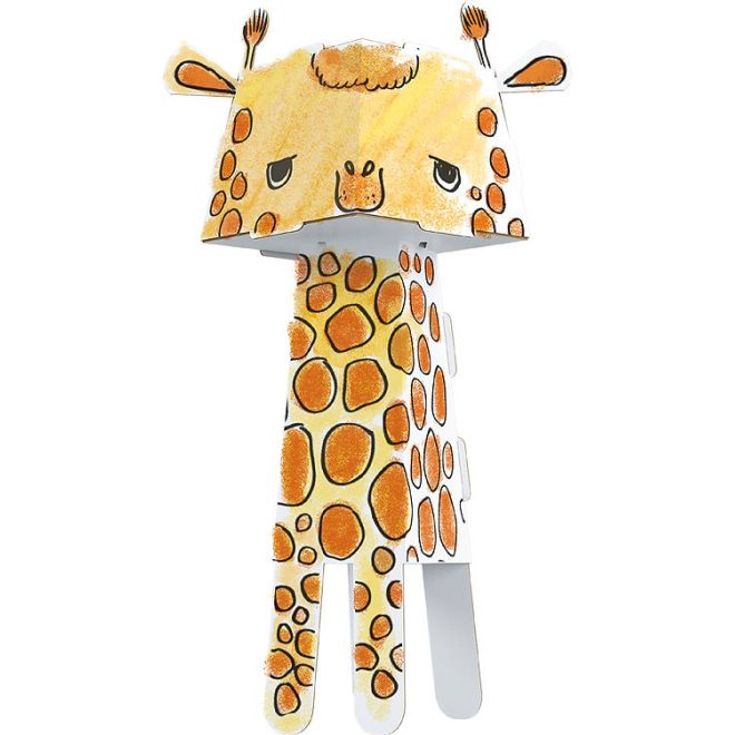 "Žirafa" 3D omalovánky-kompozice pro děti