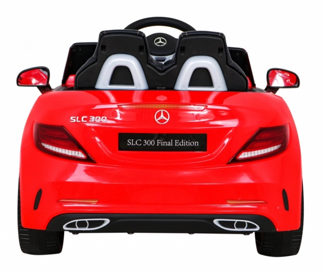 Mercedes Benz SLC300 Dětské auto na baterie Červené + zvuky MP3 Světla + dálkové ovládání + pomalý start