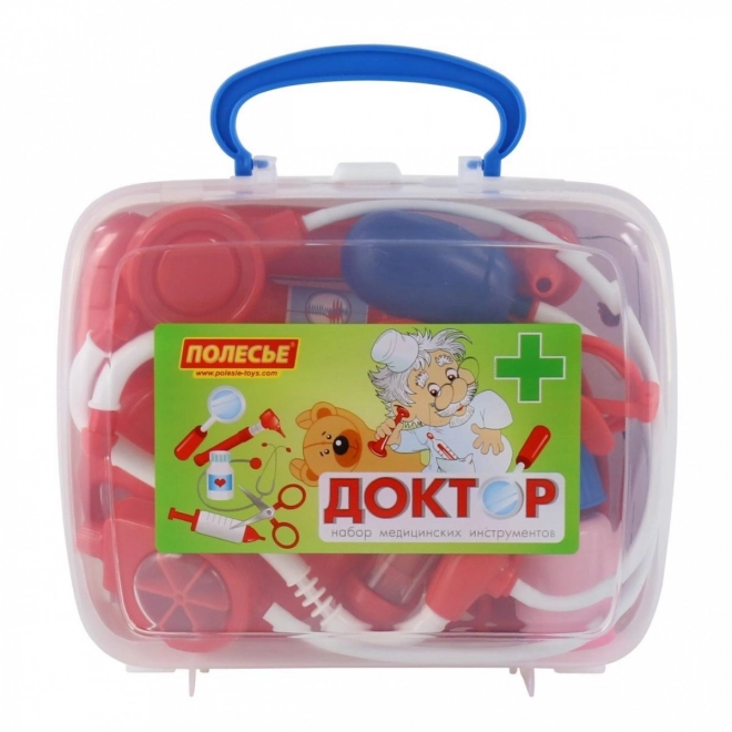 Dětský lékařský set v bílém kufříku