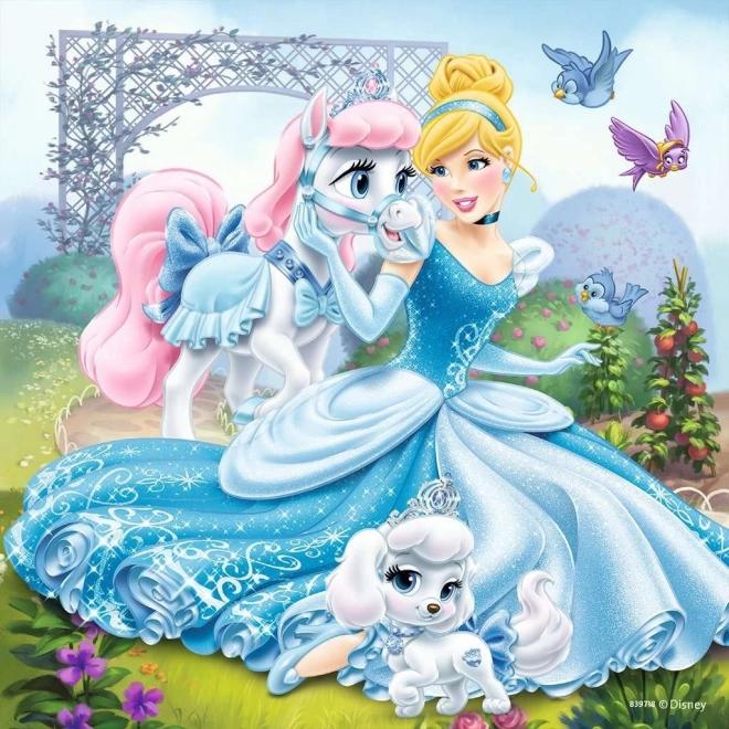 RAVENSBURGER Puzzle Disney princezny a jejich mazlíčci 3x49 dílků