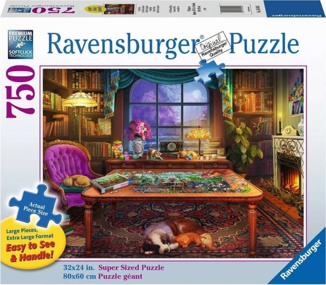 RAVENSBURGER Puzzle Útulná místa: Pro skládání puzzle XL 750 dílků