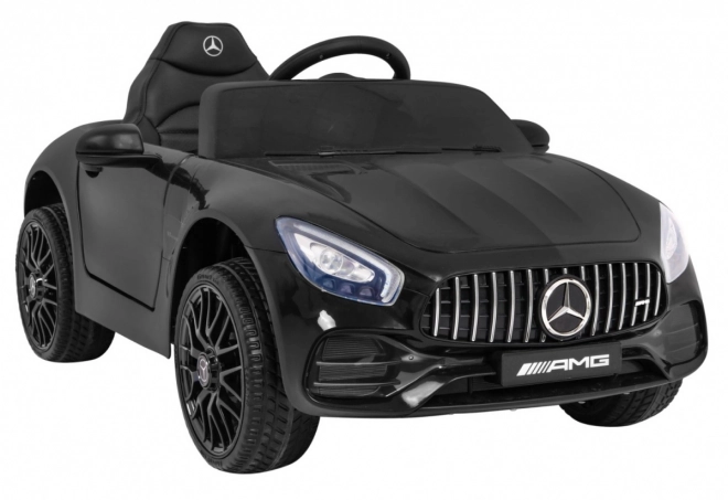 Mercedes Benz GT baterie pro děti černá + dálkové ovládání + pomalý start + MP3 LED