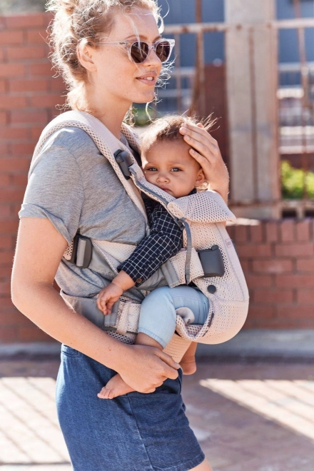 Nosítko BABYBJORN ONE AIR 3D MESH, Antracit/Leopard – Vybledlá růžová