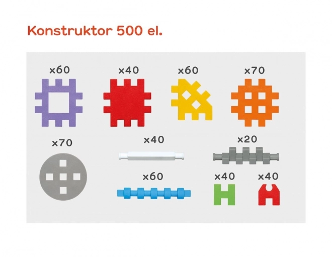 Mini Wafers Constructor 500 stavebních bloků