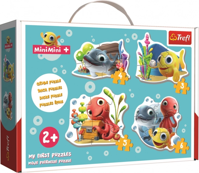 TREFL Baby puzzle Rybka MiniMini 4v1 (3,4,5,6 dílků)