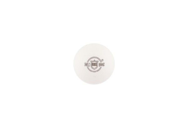 Míčky na stolní tenis SHIELD 4cm bezešvé 6ks v krabičce – Bílé