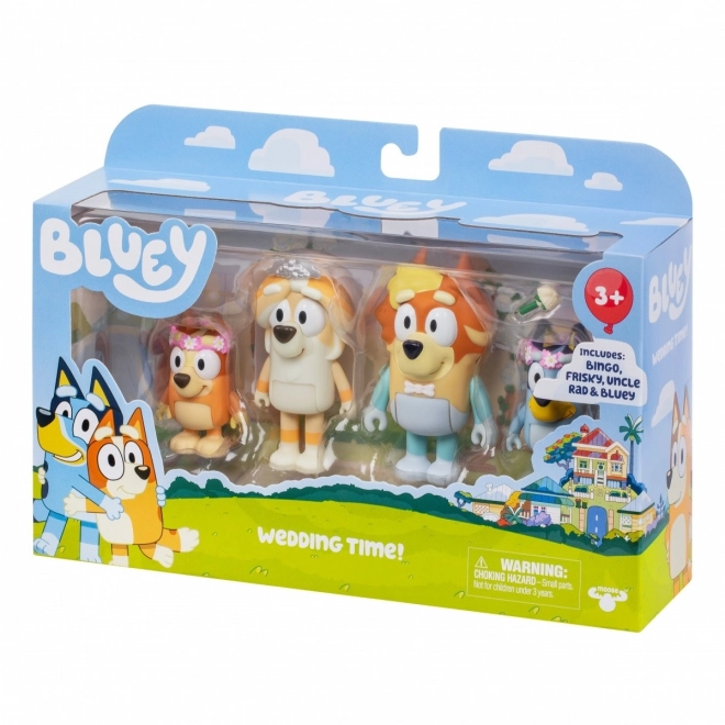 Svatba strýčka Blueyho 4-pack figurek