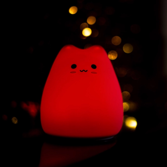 Silikonová LED lampička - kočka