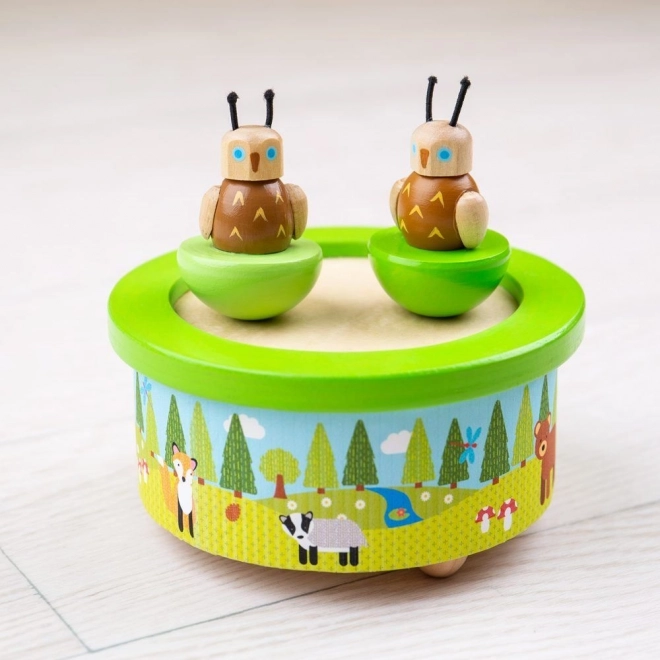 Bigjigs Toys Dřevěná hrací skříňka woodland