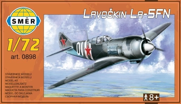 Model Lavočkin La-5FN 1:72 13,6x12cm v krabici 25x14,5cm