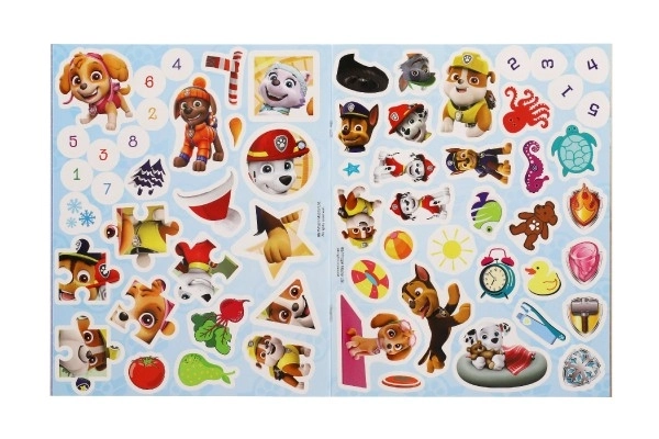 Sešit Samolepkování Paw Patrol/Tlapková patrola se samolepkami CZ verze 22x27cm