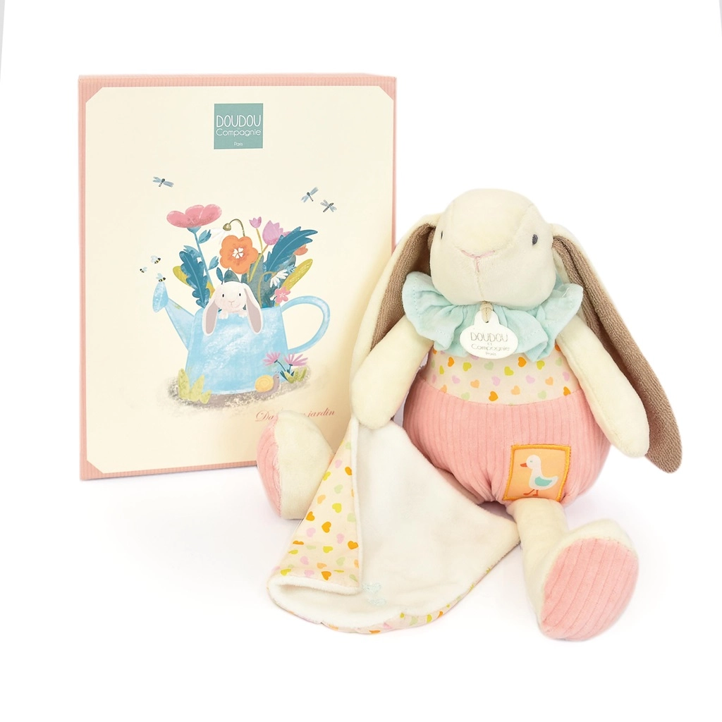 Doudou et Compagnie zajačik s klipom na cumlík Lapin Ciboulette Doudou Dummy Holder DC19 4209 cm