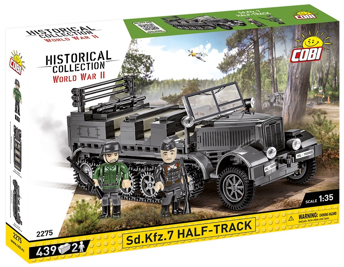 COBI 2275 World War II Německé polopásové vozidlo Sd.Kfz. 7