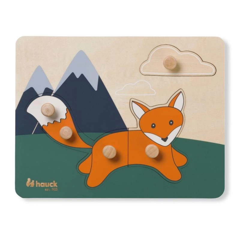 Hauck Puzzle s úchyty Puzzle N Sort Fox