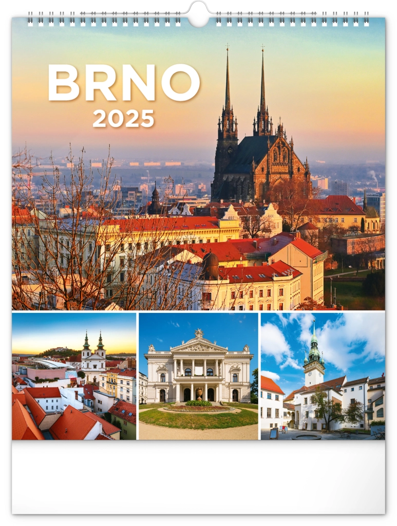 Nástěnný Brno 30 × 34 cm 2025