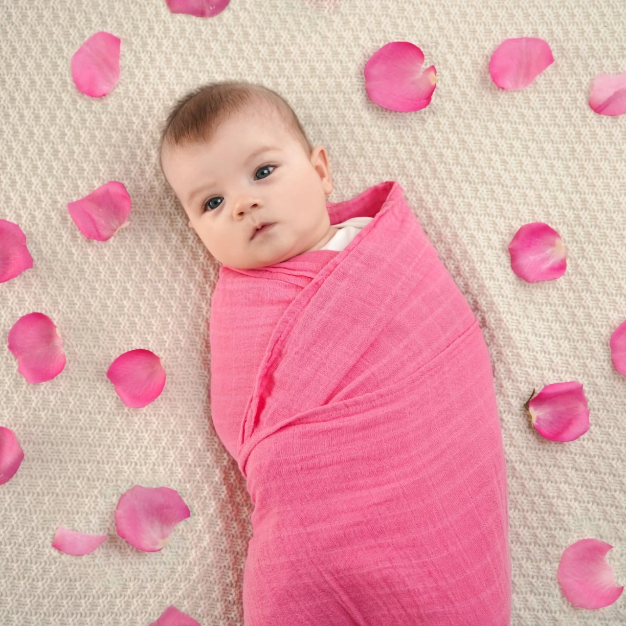 Tommy Lise Bavlněná mušelínová plena Rosy Blush