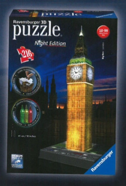 Ravensburger 3D puzzle Svítící Big Ben 216 ks