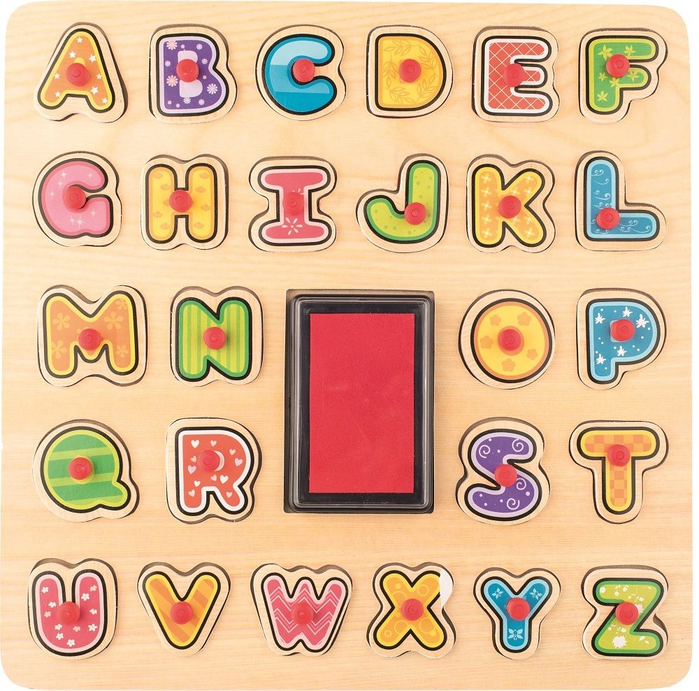 Woody Razítka Puzzle ABC