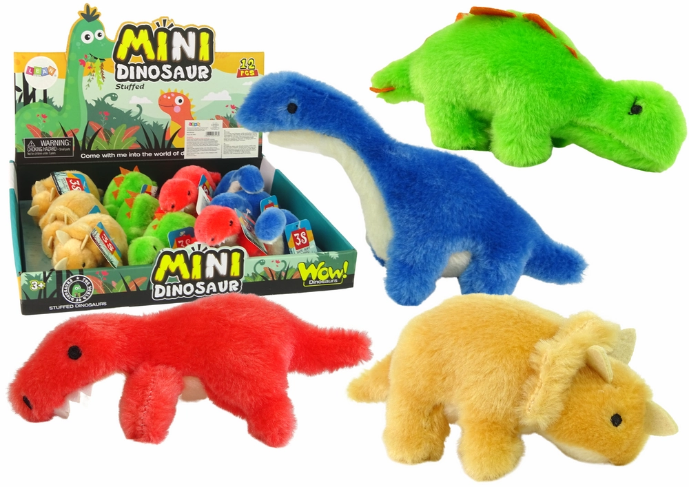 Mini plyšové zvíře Dinosaurus 4 druhy