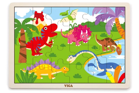 Viga dětské puzzle Dino