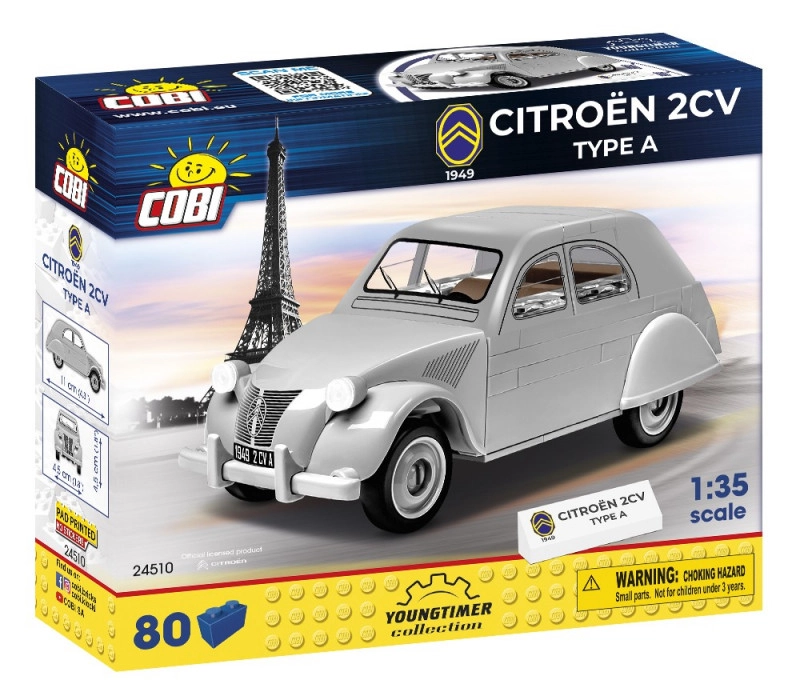 COBI 24510 Youngtimer Automobil Citroën 2CV ,,Kachna" TYPE A