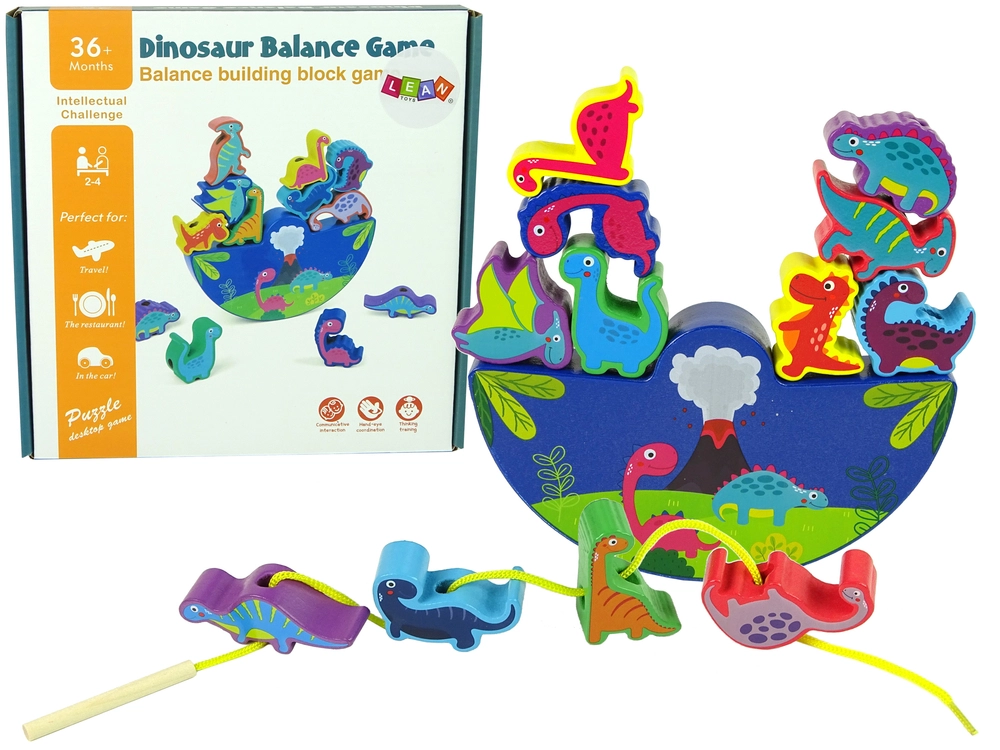 Lean Toys Dinosaur Balance Game Arkádová hra s dinosaury