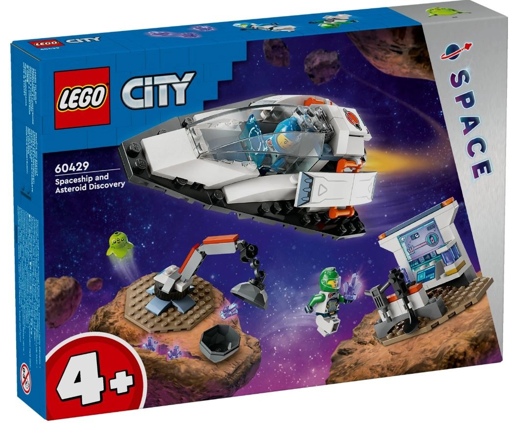 LEGO® City 60429 Vesmírná loď a objev asteroidu