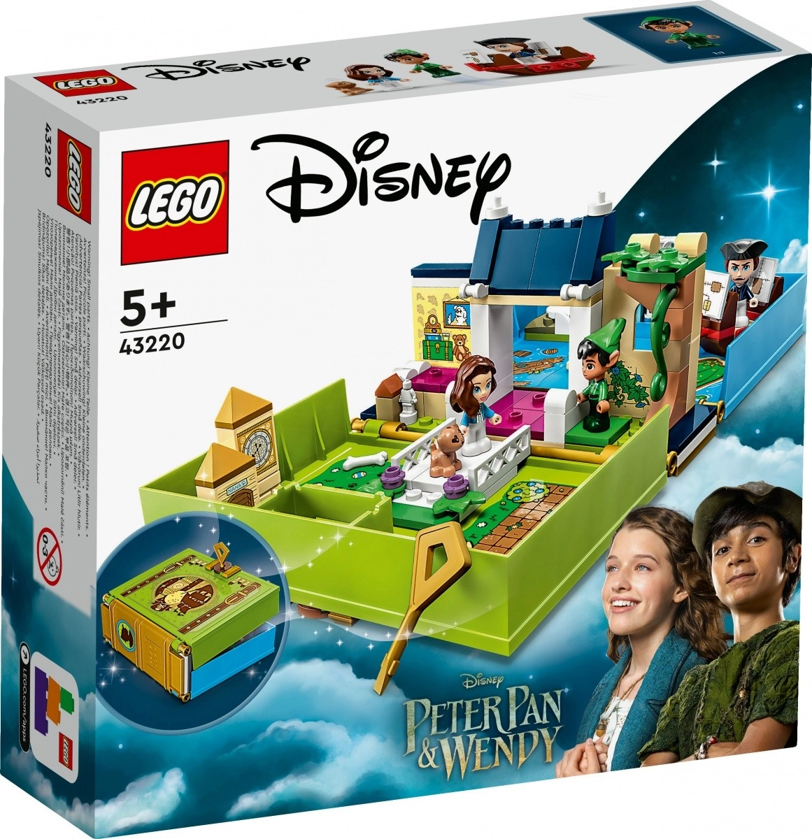 LEGO® Disney™ 43220 Petr Pan a Wendy a jejich pohádková kniha dobrodružství