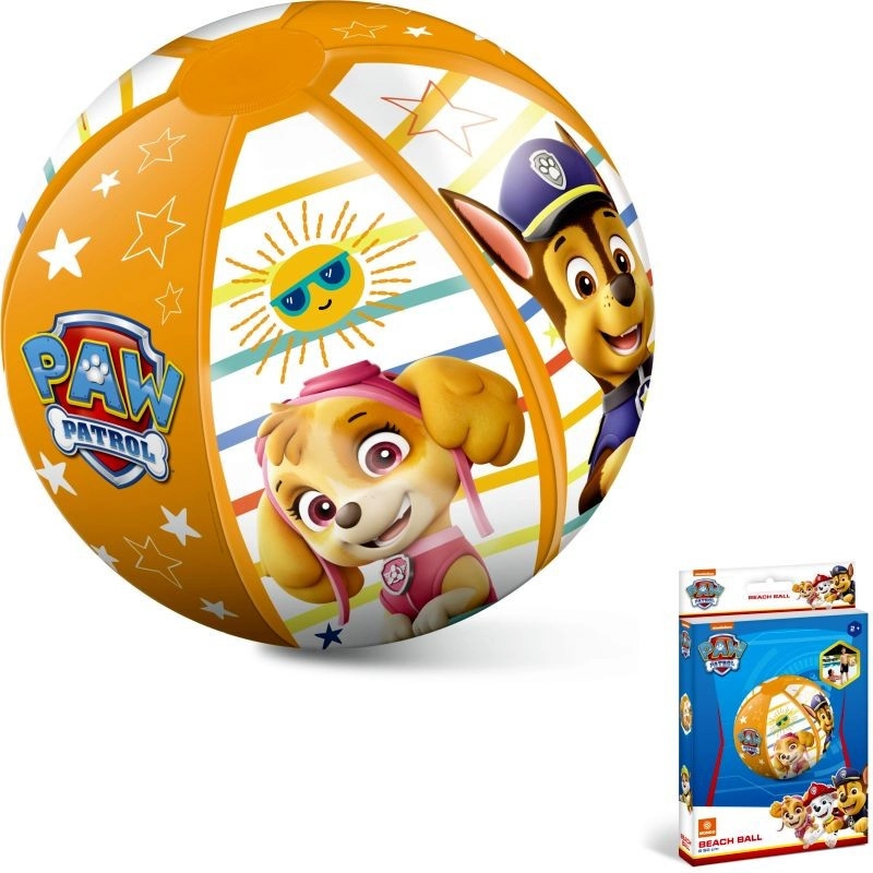 MONDO Nafukovací plážový míč PAW PATROL červená modrá