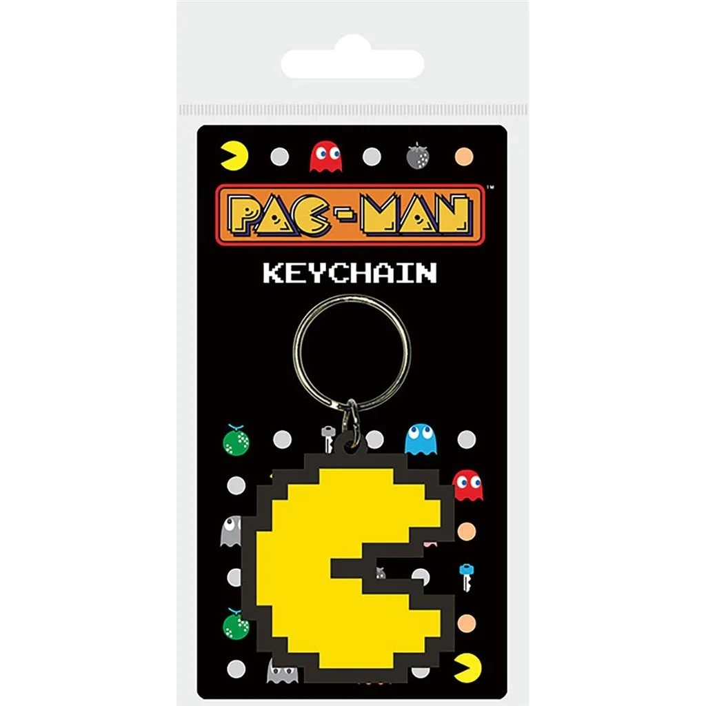 Přívěsek na klíče gumová Pac Man Pixel