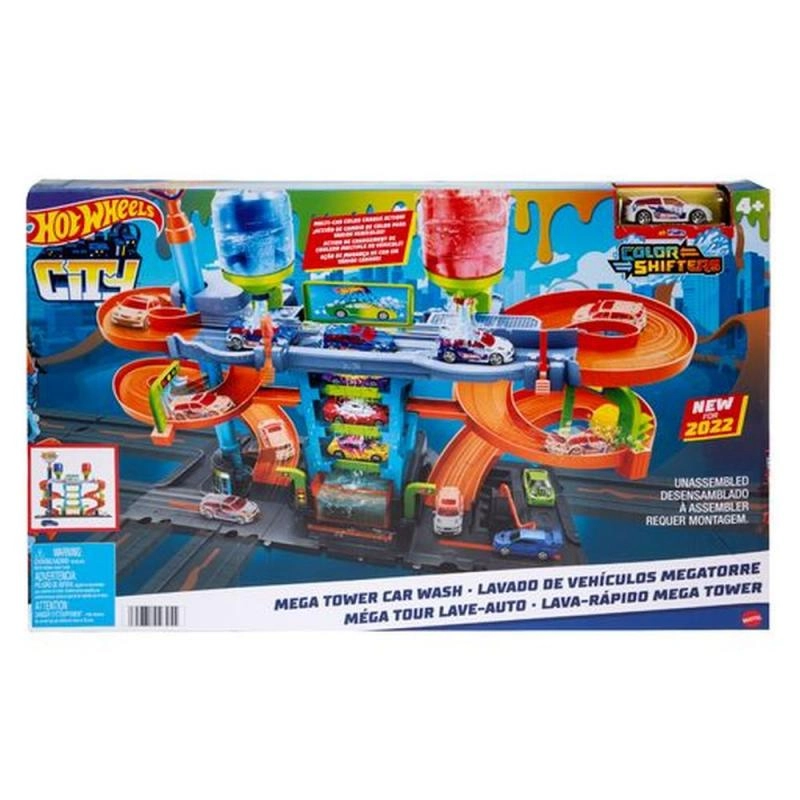 Hot Wheels City color shifters automyčka se spirálou HDP05 TV