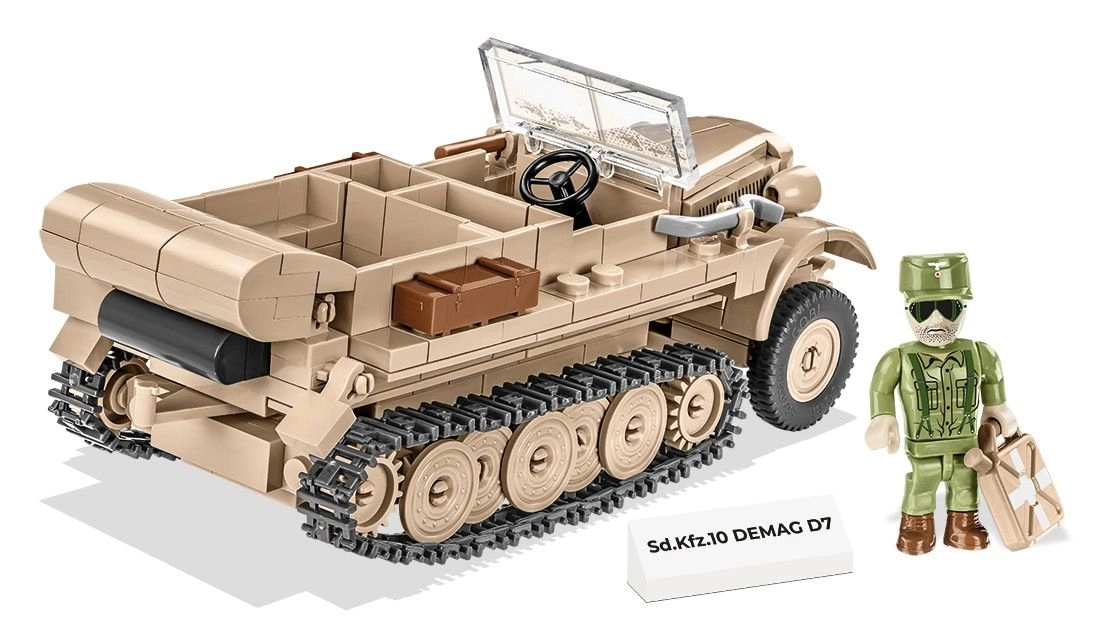 COBI 2273 World War II Německé polopásové vozidlo Sd.Kfz10 DEMAG D7