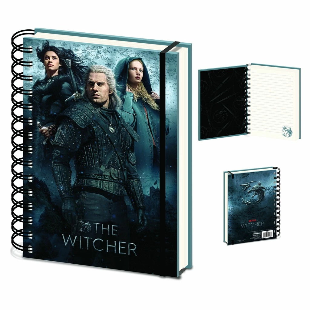 CurePink Blok s kroužkovou vazbou Netflix The Witcher Zaklínač Connected By Fate A5 21 x 14,8 cm SR73545