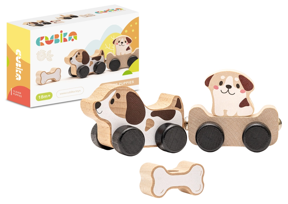 Cubika Toys chytrá štěňátka