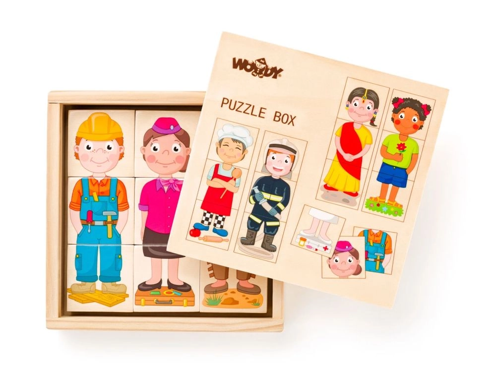 Woody puzzle skládačka Lidé a povolání