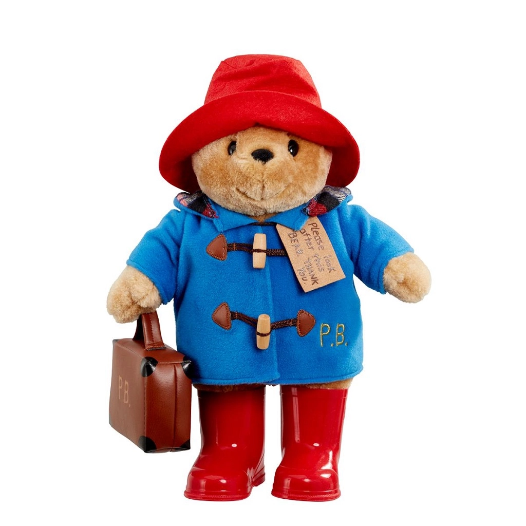 Rainbow Paddington s botami a kufříkem