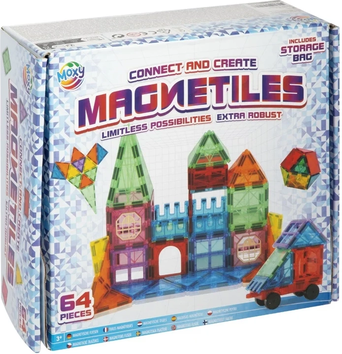 Magnetická stavebnice Magnetiles 64 dílků