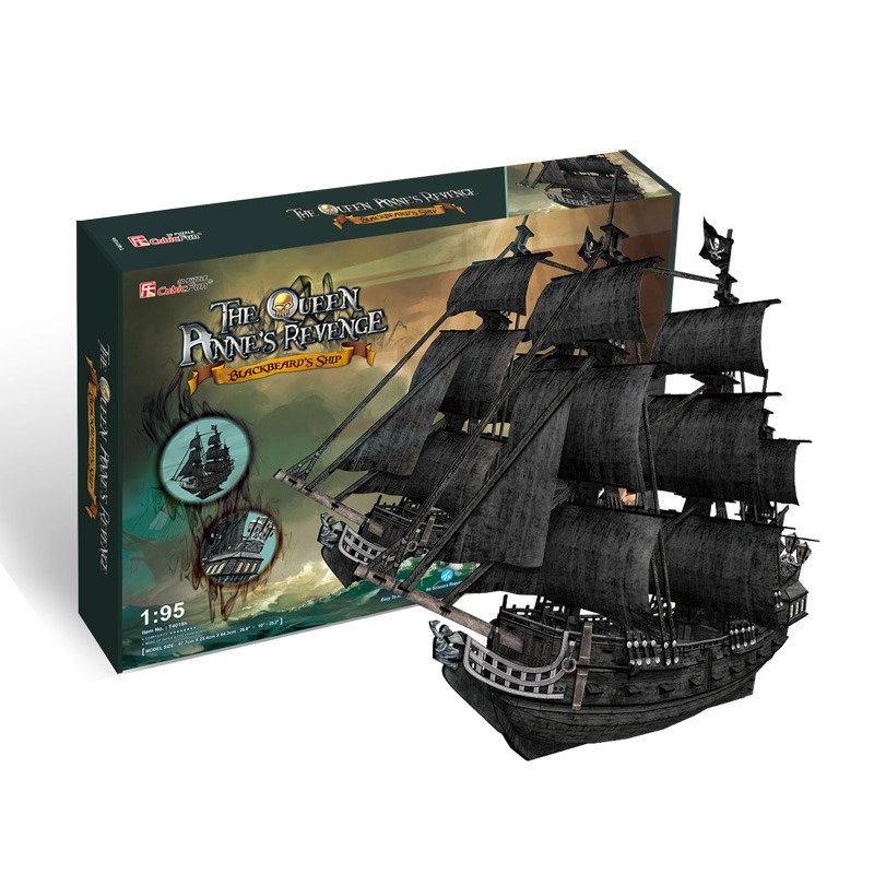 CubicFun 3D puzzle Plachetnice Queen Anne's Revenge 328 ks