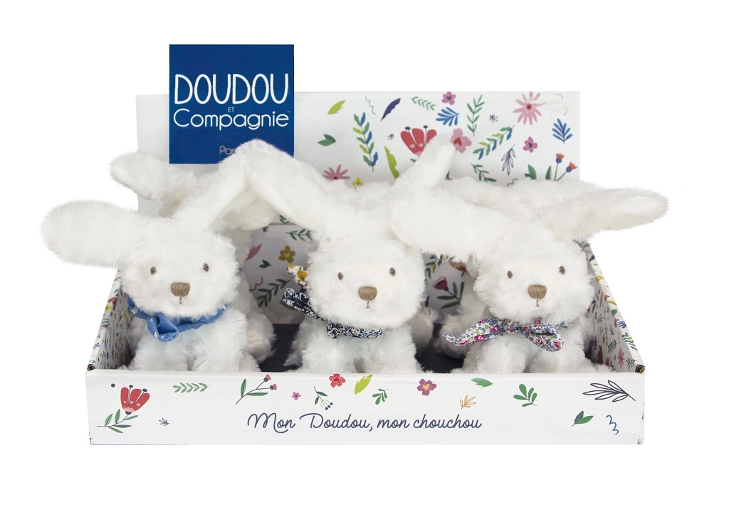 Doudou králíček s šátkem 12 cm